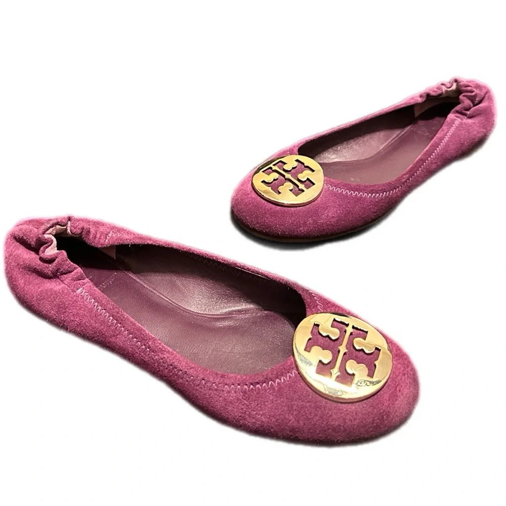 Tory Burch ballet‎ in purple suede